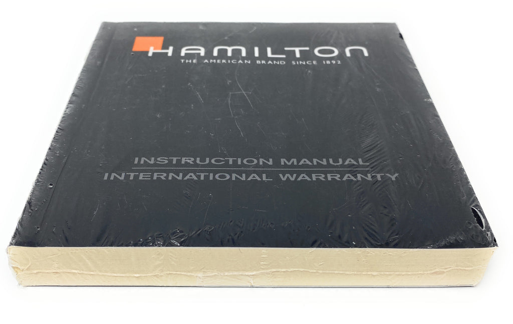 Hamilton Thick Instruction Manual and International Warranty Booklet