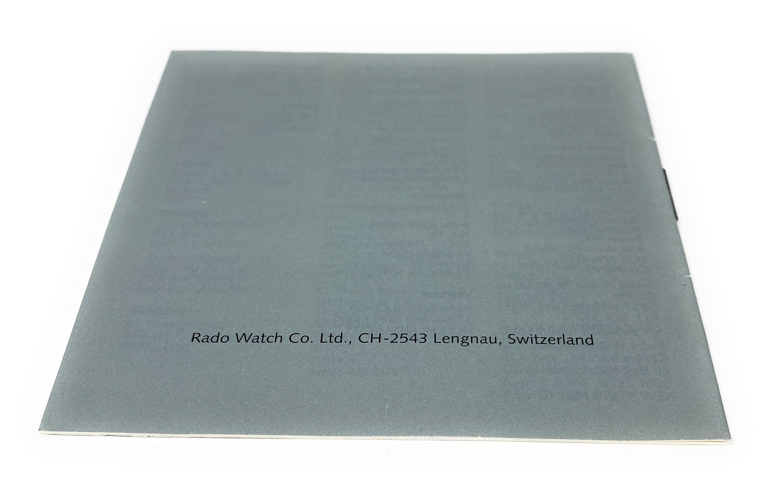 Rado Service Centers General Booklet