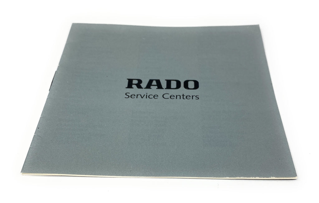 Rado Service Centers General Booklet