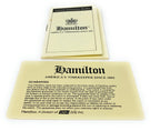 Hamilton America's Timekeeper Since 1892 General Instruction Booklet with 1 Year Warranty Card