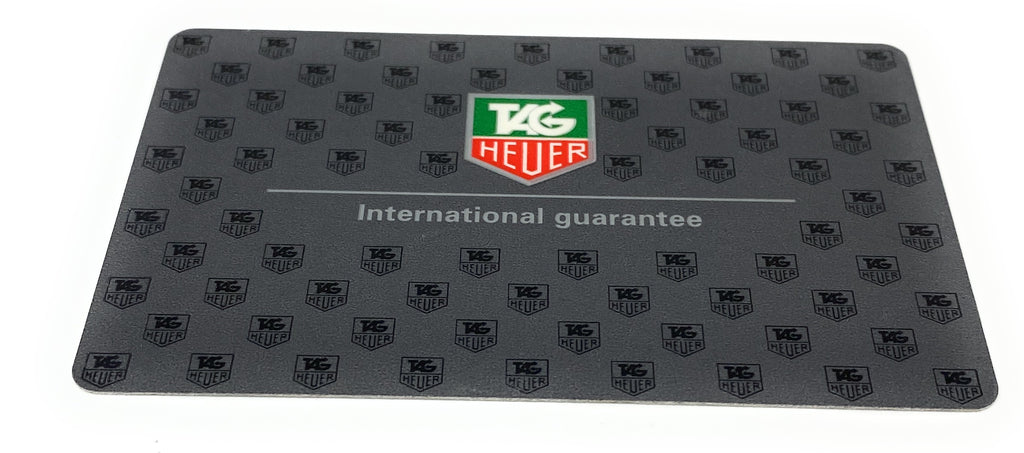 Tag Heuer International Guarantee 1 Year Warranty Card