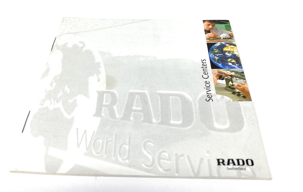 Rado White Service Centers Switzerland Booklet