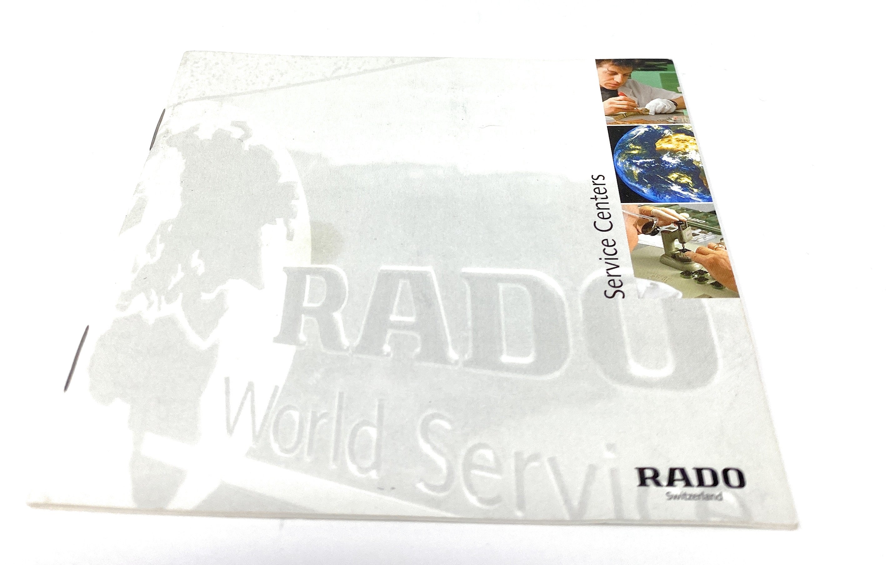 Rado White Service Centers Switzerland Booklet