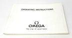 Omega Operating Instructions Booklet