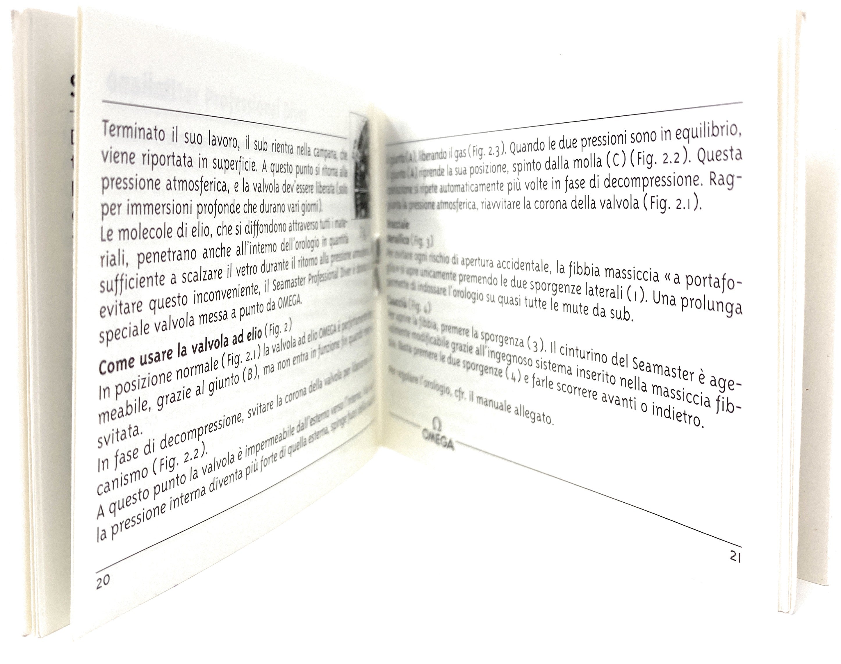 Omega Operating Instructions Booklet