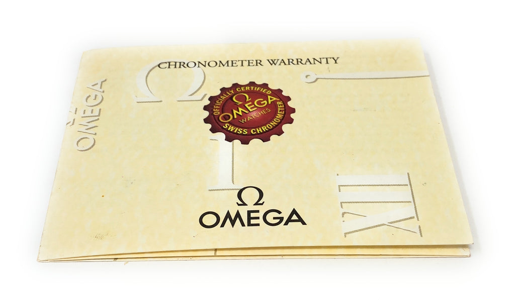 Omega Chronometer Warranty Pamphlet
