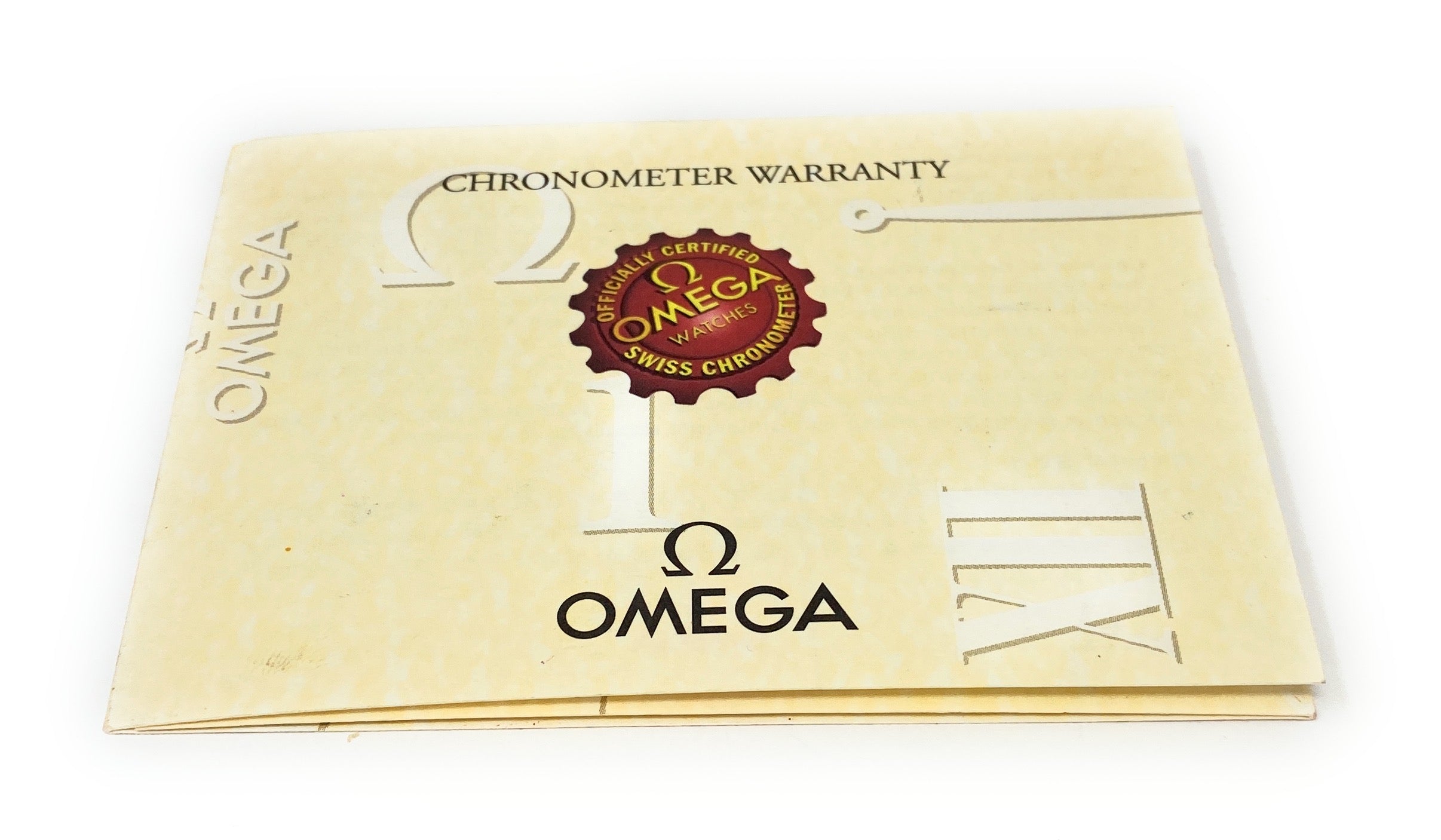 Omega Chronometer Warranty Pamphlet
