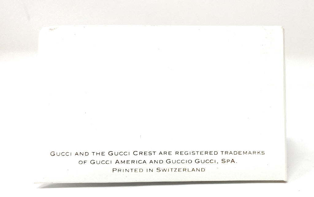 Gucci Timepieces Mini Folder with Warranty Booklet, Card and Addresses