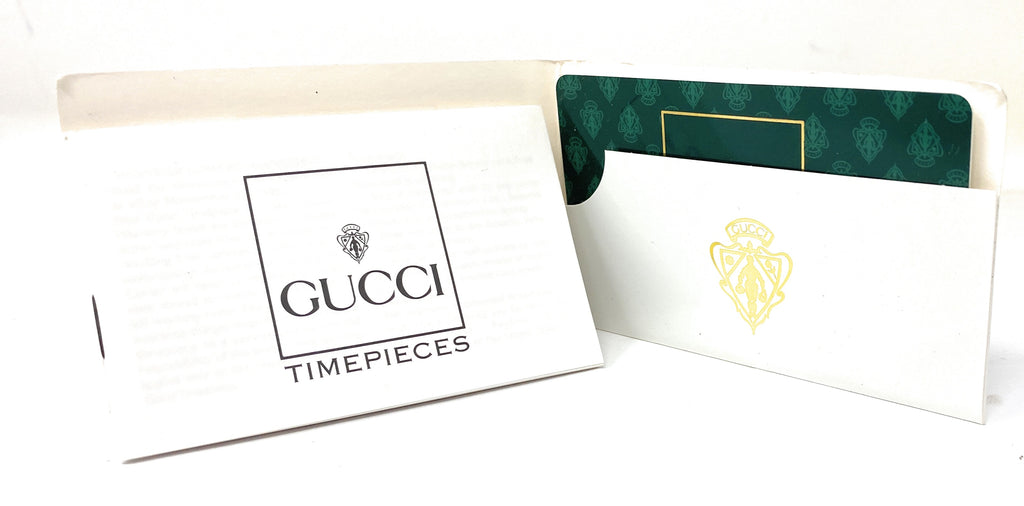 Gucci Timepieces Mini Folder with Warranty Booklet, Card and Addresses