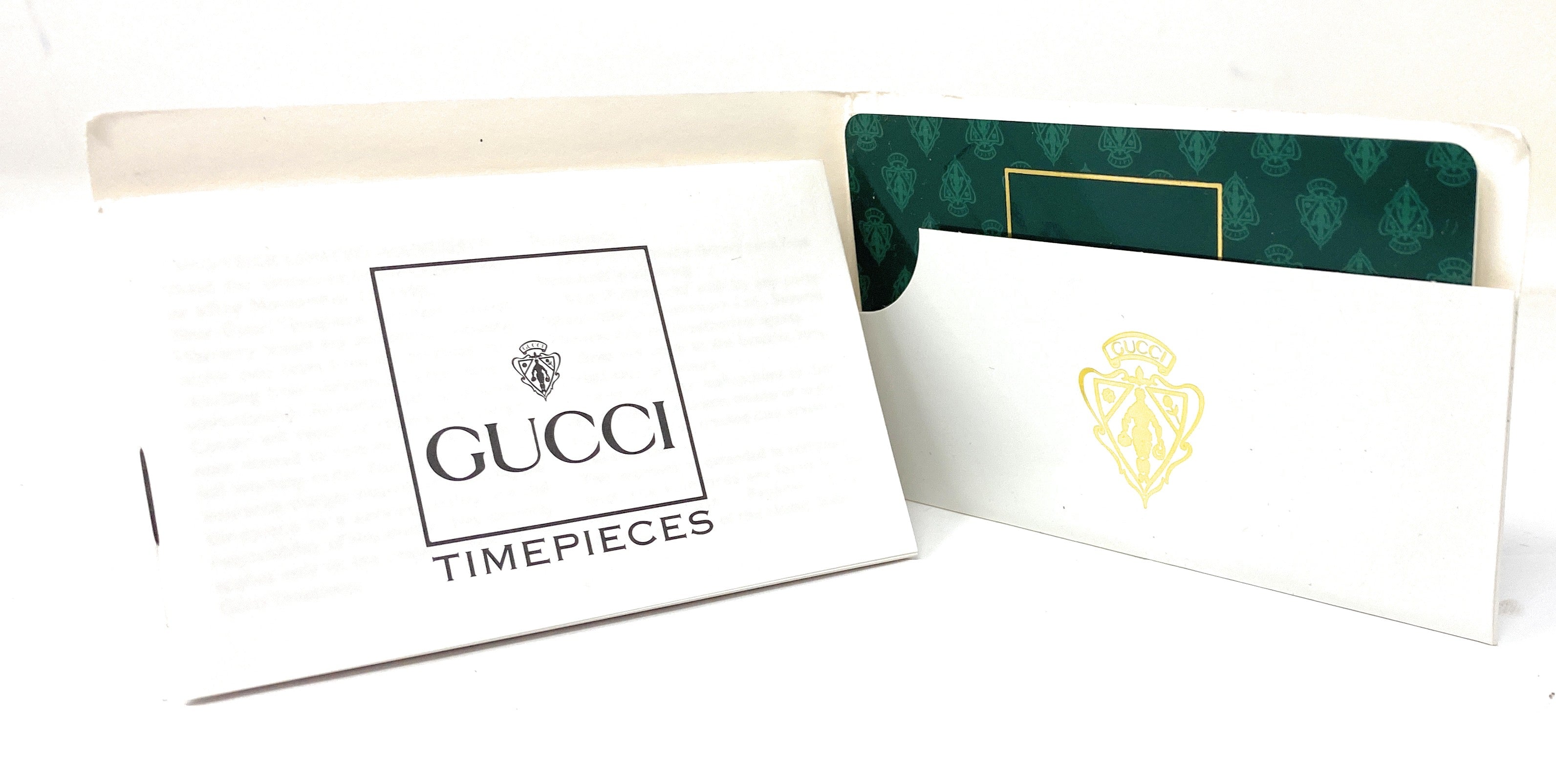 Gucci Timepieces Mini Folder with Warranty Booklet, Card and Addresses