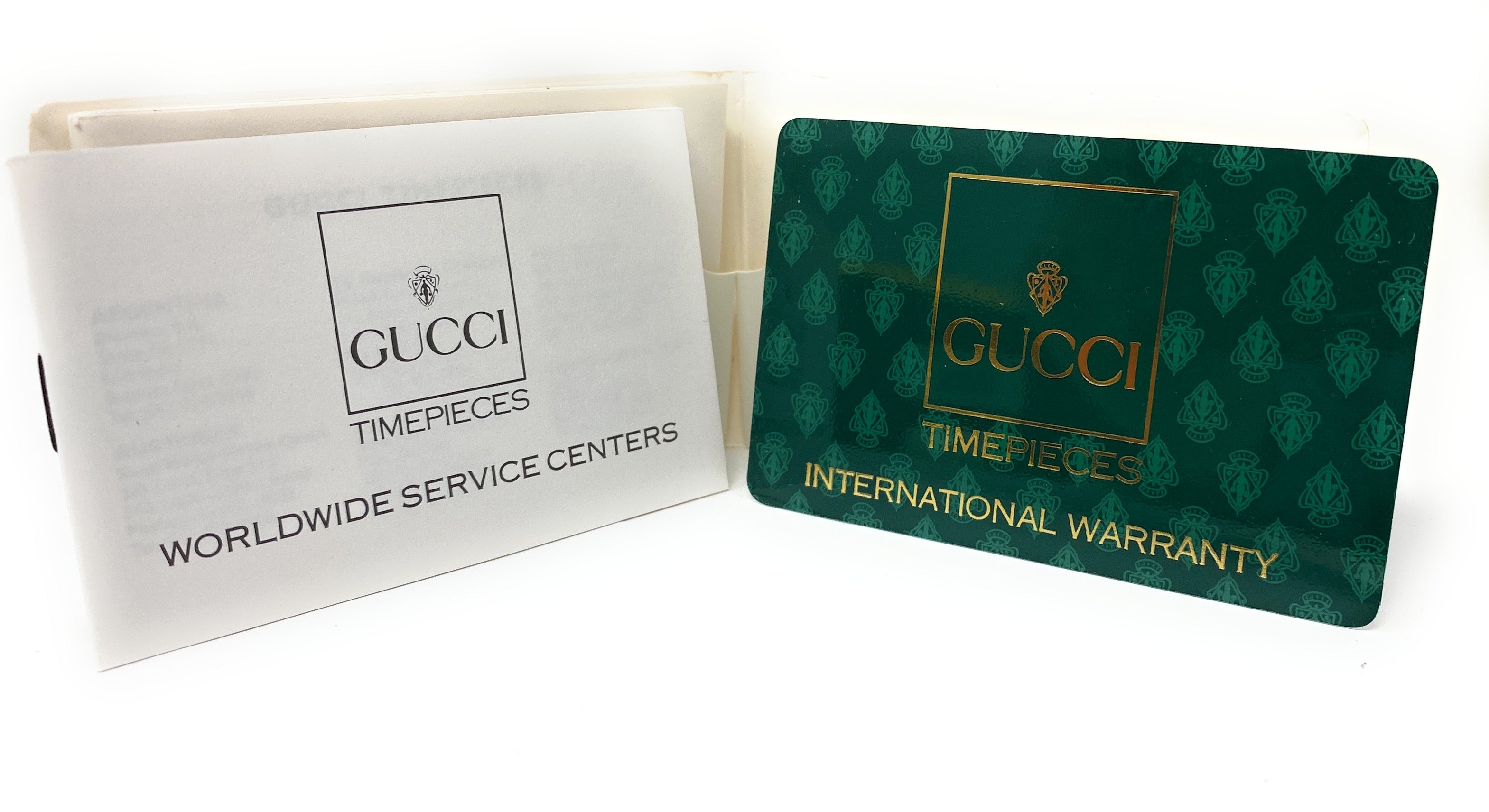 Gucci Timepieces Mini Folder with Warranty Booklet, Card and Addresses