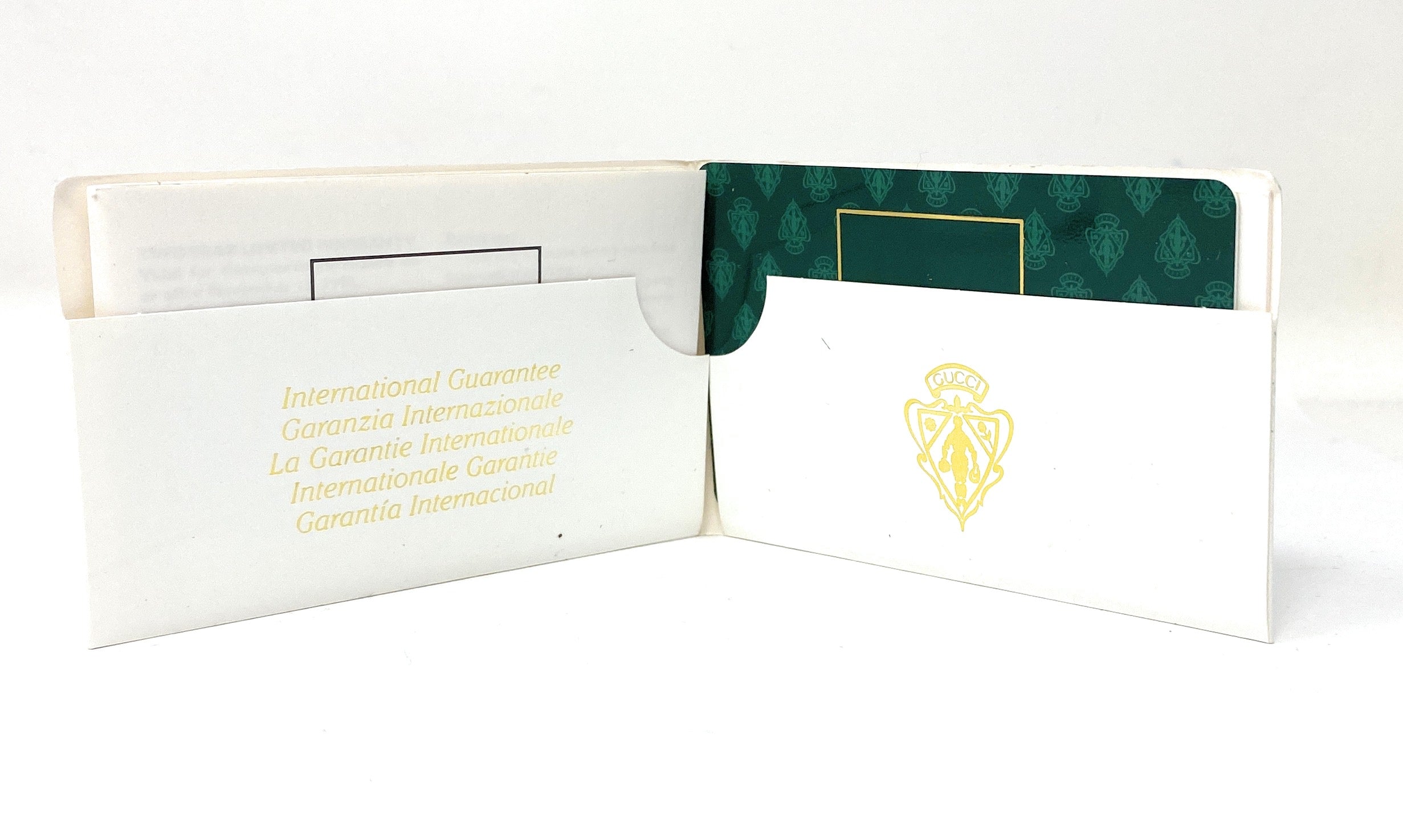 Gucci Timepieces Mini Folder with Warranty Booklet, Card and Addresses