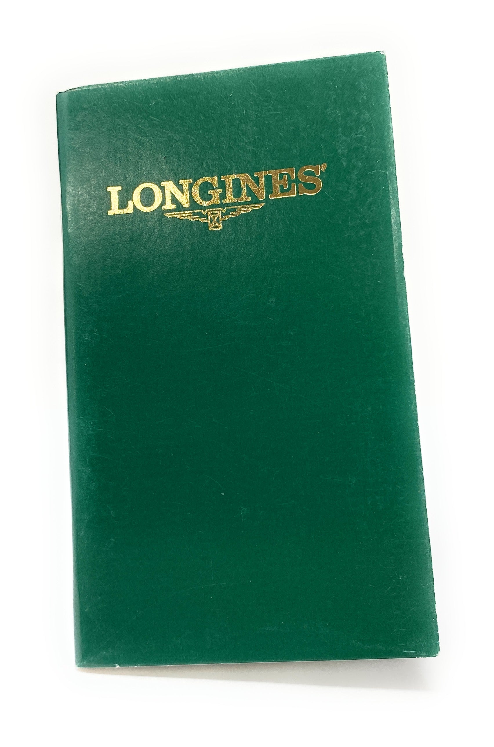 Longines Green Instruction Booklet with 1 Year Warranty Card Inside
