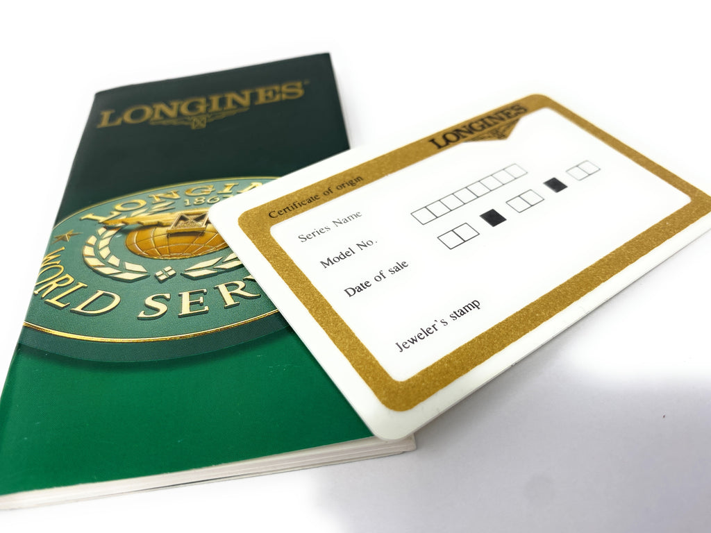 Longines World Service Instruction Booklet with 1 Year Warranty Card Inside
