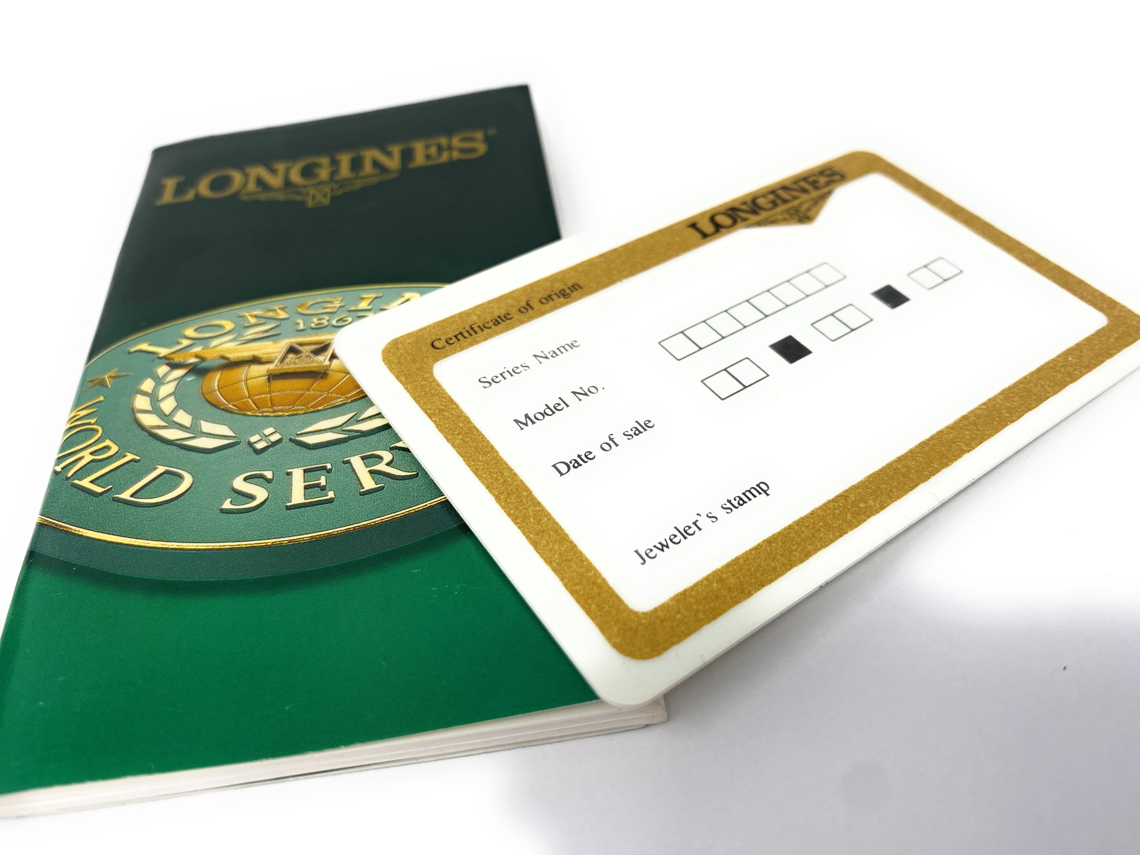Longines World Service Instruction Booklet with 1 Year Warranty Card Inside