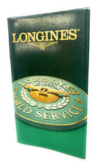Longines World Service Instruction Booklet with 1 Year Warranty Card Inside