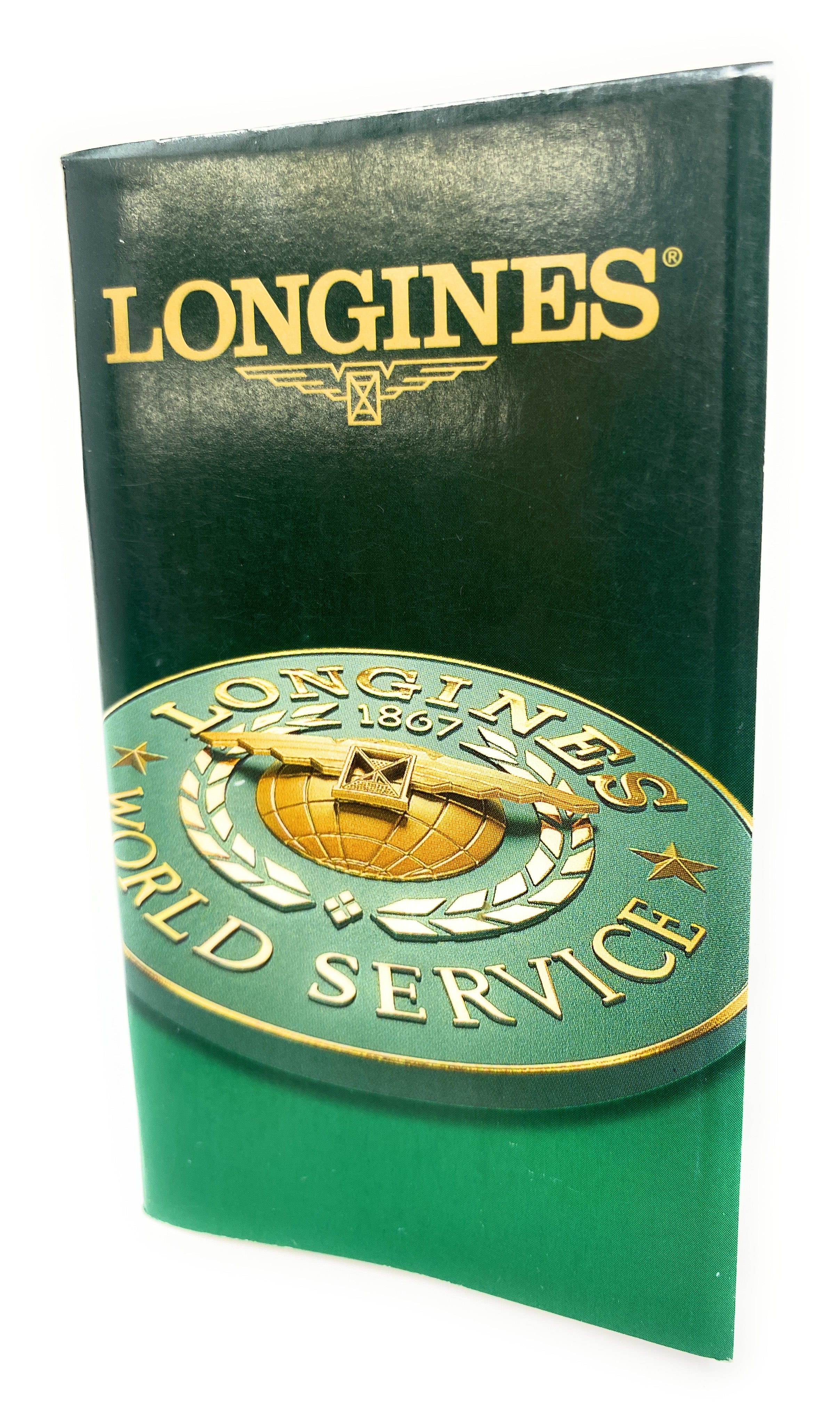 Longines World Service Instruction Booklet with 1 Year Warranty Card Inside