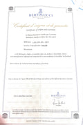 Bertolucci Certificate of Warranty