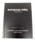 Raymond Weil Instructions for Quartz Chronograph Watches Booklet