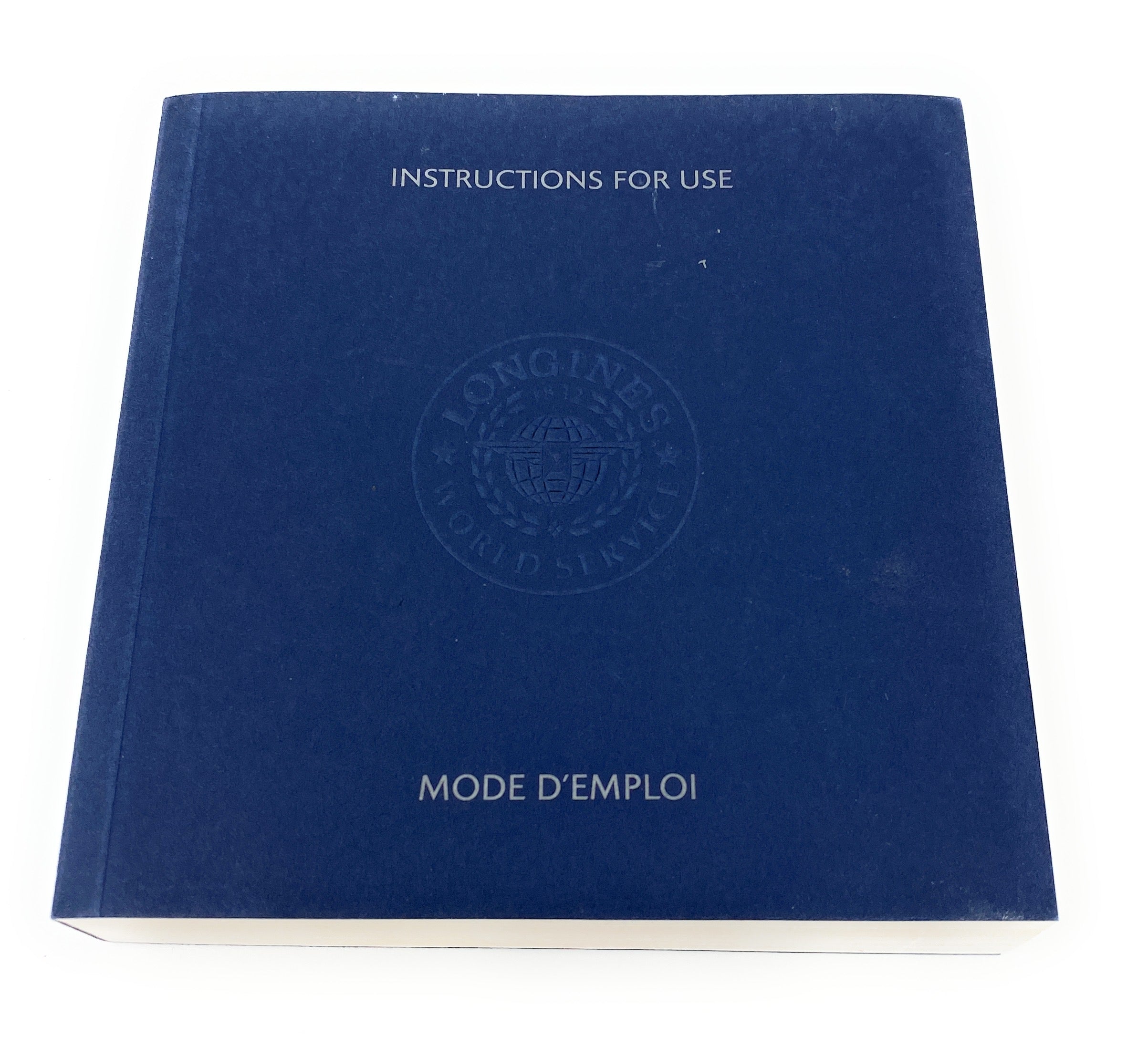 Longines Blue Thick World Service Instruction, 2 Year Warranty and Service Booklet