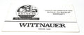 Wittnauer International 1 Year Warranty Booklet