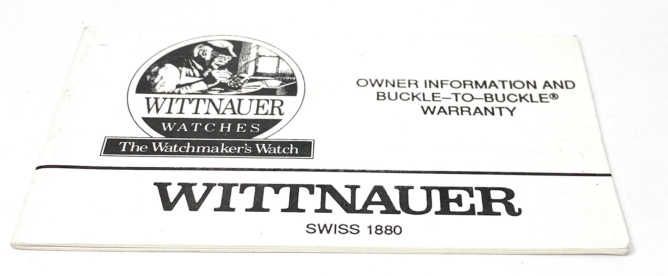 Wittnauer International 1 Year Warranty Booklet