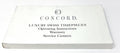 Concord Luxury Swiss Timepieces Instruction, 3 Year Warranty and Service Centers Booklet