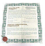 Rolex Packet with Service Booklet, 1 Year Warranty Certificate and Factory Service Booklet
