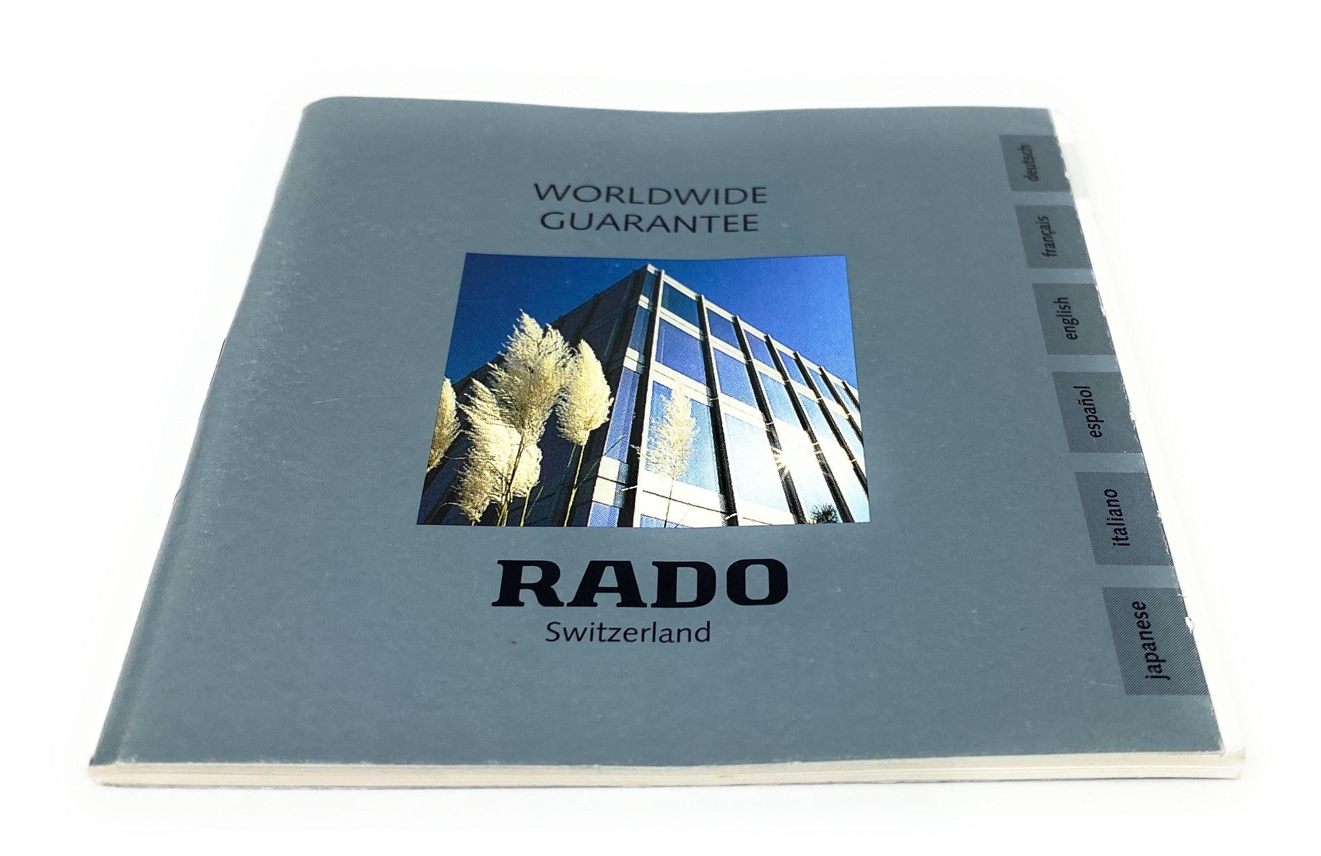 Rado Switzerland Gray Instruction and Warranty Booklet