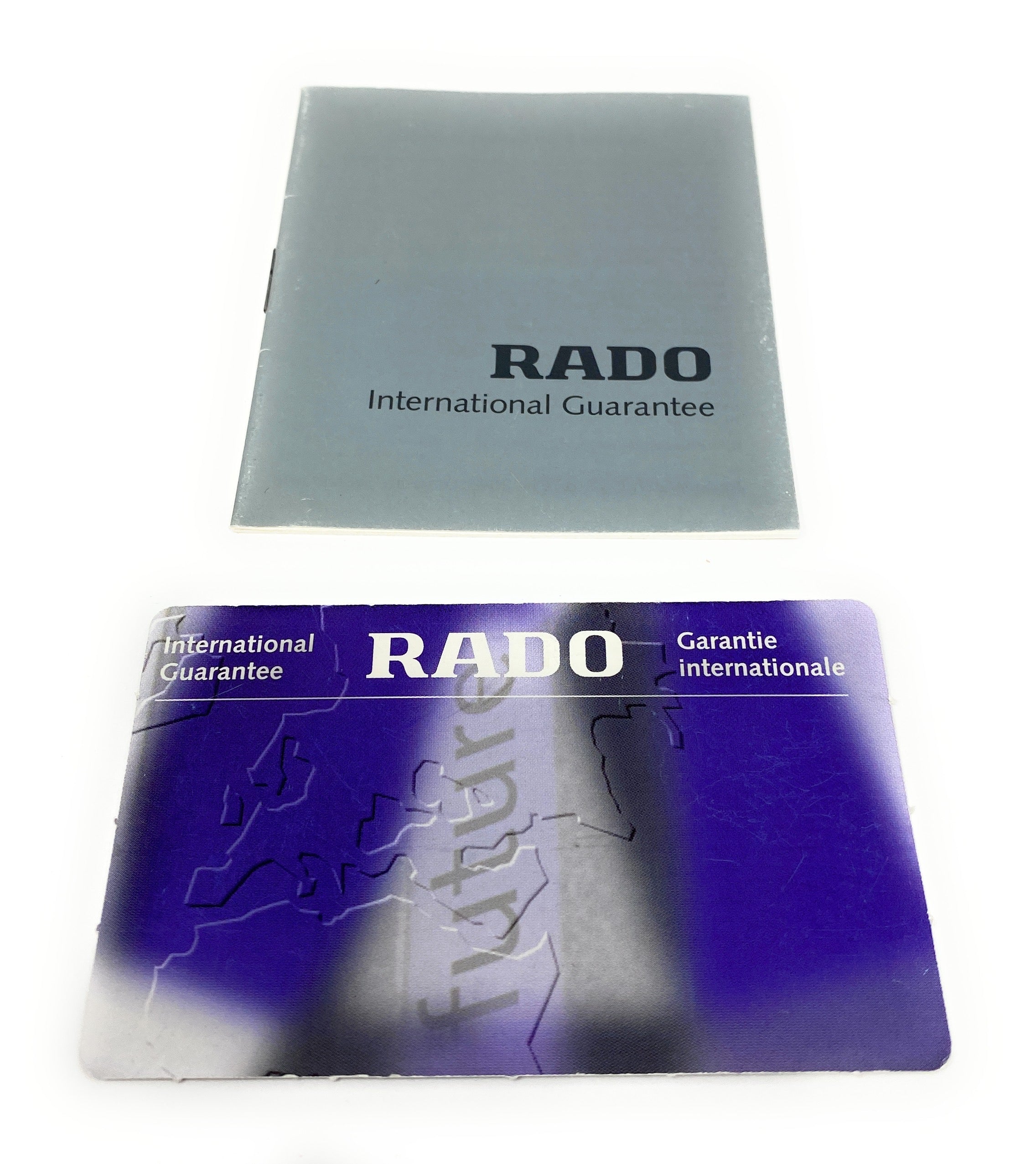Rado 1 Year International Guarantee Booklet with Card