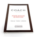 Coach Operating Instructions and Service Guide Booklet Ver. 2004