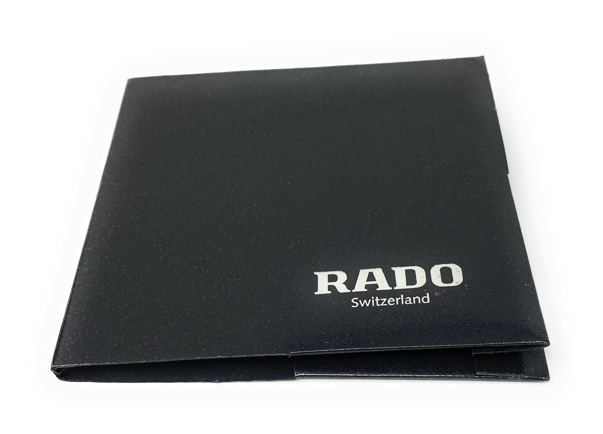 Rado Switzerland Black Folder with Gray Instruction, Warranty and Service Booklets
