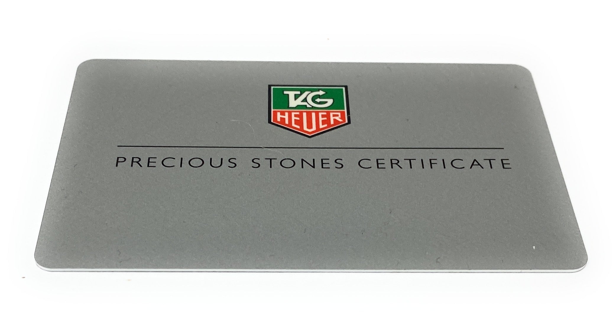 Tag Heuer Precious Stones Certificate Card