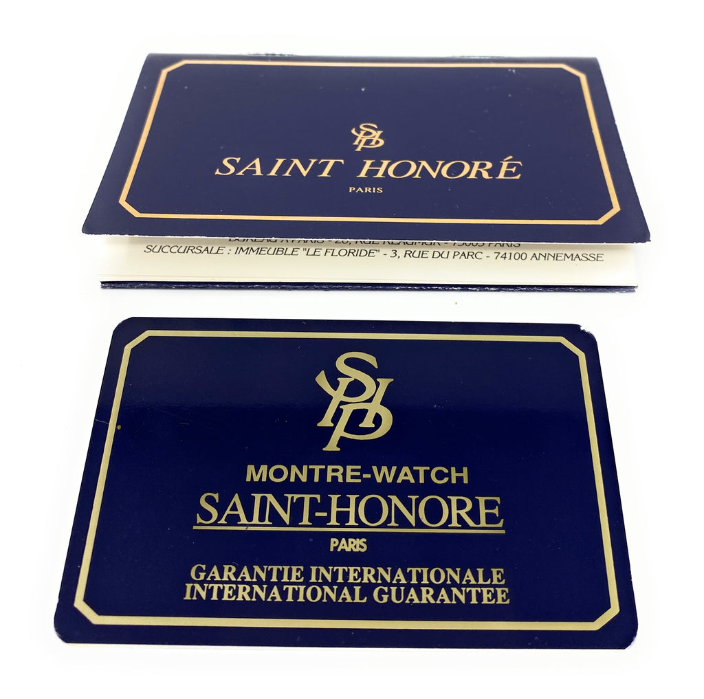 Saint Honore Warranty with card