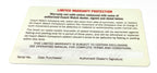 Coach Watches 2 Year Warranty Card