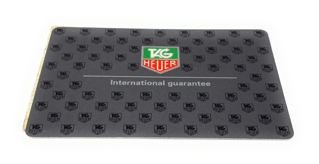 Tag Heuer International Guarantee 1 Year Warranty Card Good