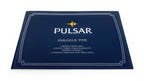 Pulsar Instruction and 3 Year Warranty Booklet