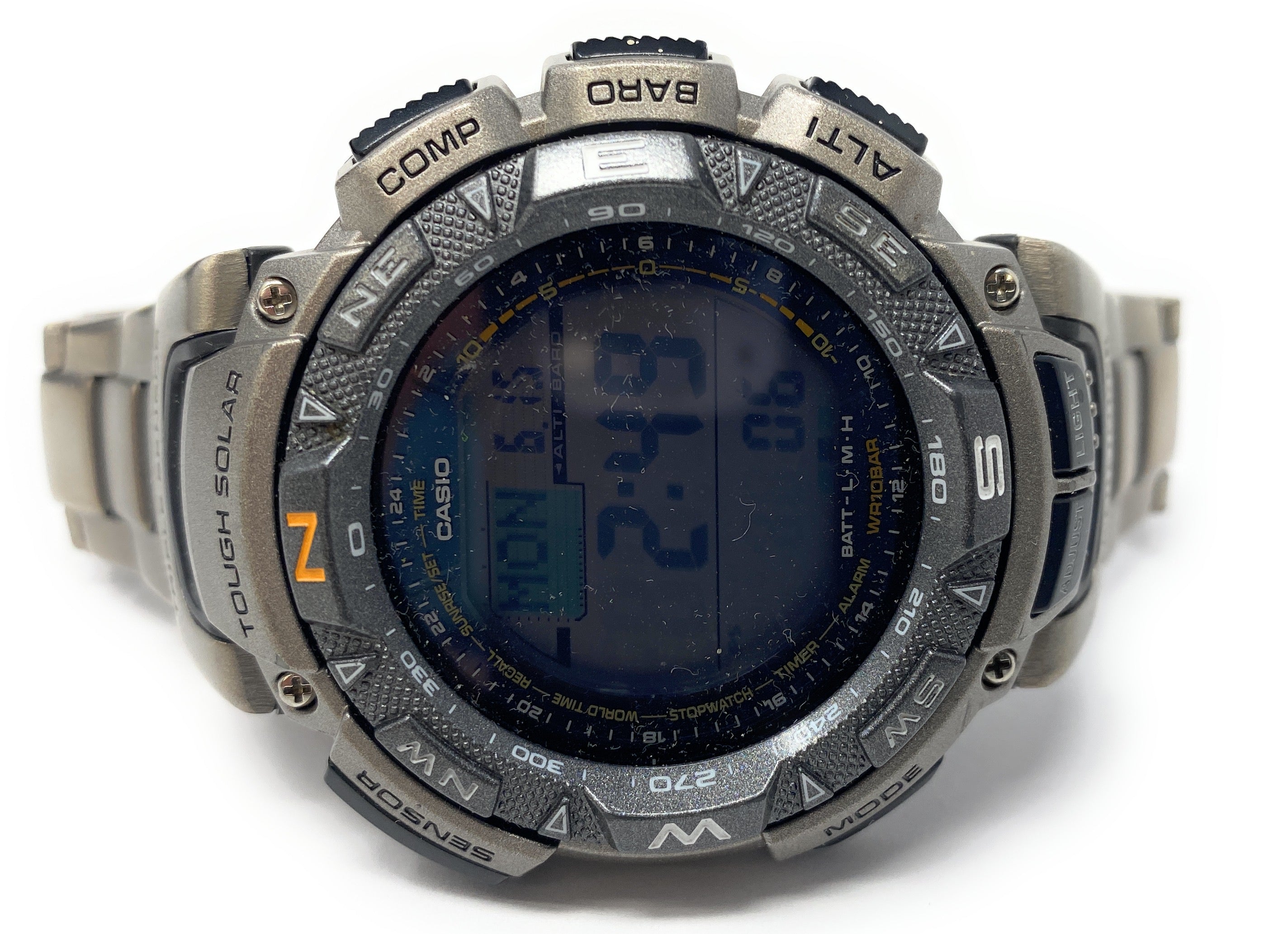 Male Casio PAG-240T-7CR 330 MSRP "Wristwatch"