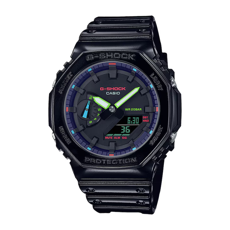 Male Casio GA2100RGB-1A 110 MSRP "Wristwatch"