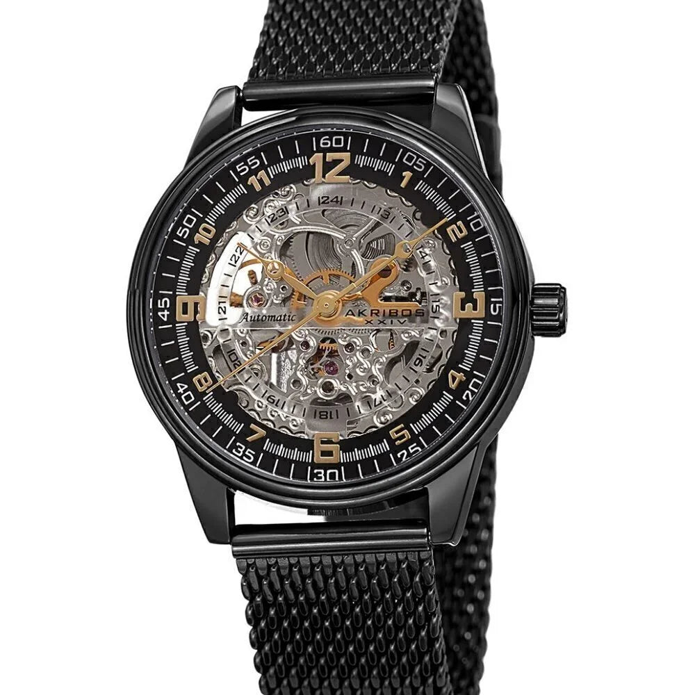 Male Akribos AK446BK 85 MSRP "Wristwatch"