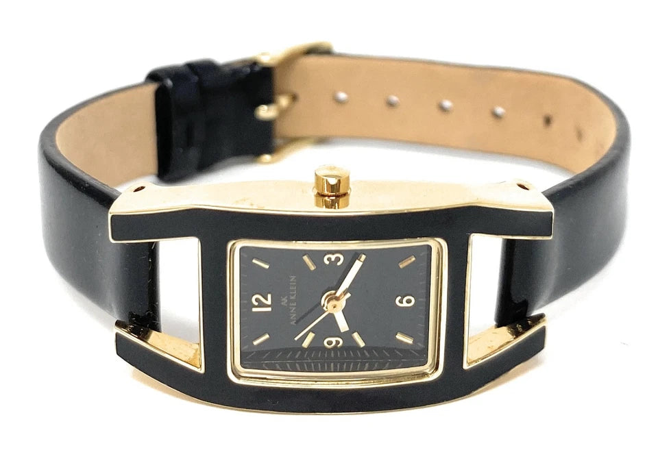 Female Anne Klein 10/8700BKBK 65 MSRP "Wristwatch"